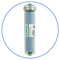 bacteriostatic in line sediment filter cartridge in clear housing